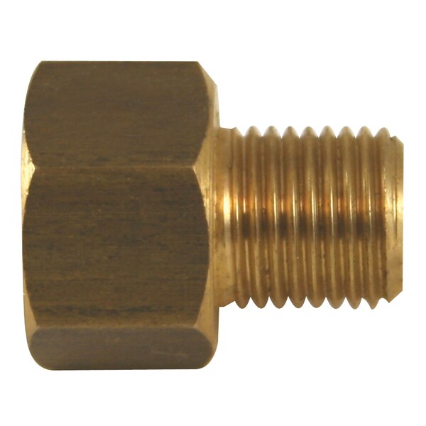 Adapter, Brass, Female(1/2-20 Invtd), Male(7/16-24 Invtd), 100/box